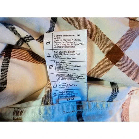 Carhartt Tan Plaid Short Sleeved Shirt Rugged Flex Relaxed Fit XL Pre-Owned - Picture 7 of 7